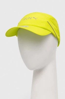Zdjęcie produktu Puma czapka z daszkiem kolor zielony z nadrukiem 24080