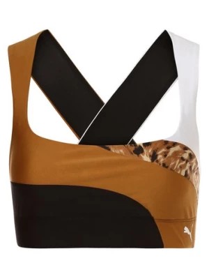 Zdjęcie produktu Puma Damski biustonosz sportowy Kobiety Sztuczne włókno brązowy|czarny|biały|wielokolorowy jednolity,