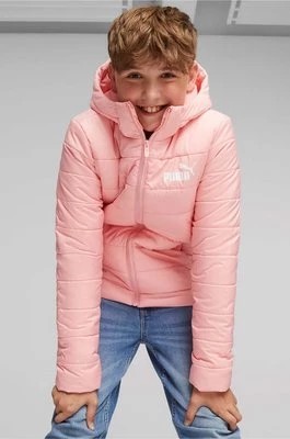 Zdjęcie produktu Puma kurtka dziecięca ESS Hooded Padded Jacket kolor pomarańczowy