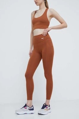 Zdjęcie produktu Puma legginsy damskie kolor brązowy gładkie 520267