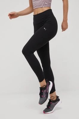Zdjęcie produktu Puma legginsy treningowe Studio Foundation 521611 damskie kolor czarny gładkie