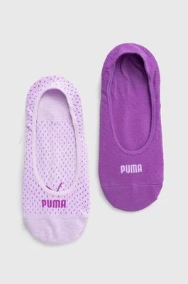 Zdjęcie produktu Puma skarpetki 2-pack damskie kolor fioletowy 938383