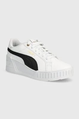 Zdjęcie produktu Puma sneakersy skórzane Karmen Wedge kolor biały 390985