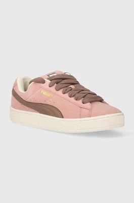 Zdjęcie produktu Puma sneakersy skórzane Suede XL kolor różowy 395205