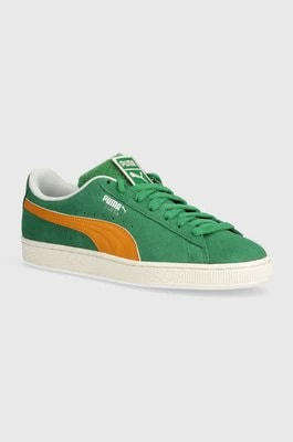 Zdjęcie produktu Puma sneakersy zamszowe Suede Patch kolor zielony 395388