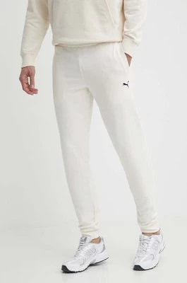 Zdjęcie produktu Puma spodnie dresowe bawełniane BETTER ESSENTIALS kolor beżowy z aplikacją 675980