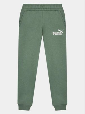 Zdjęcie produktu Puma Spodnie dresowe Ess Logo 586973 Zielony Regular Fit