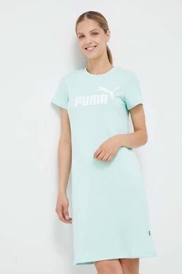 Zdjęcie produktu Puma sukienka kolor zielony mini prosta