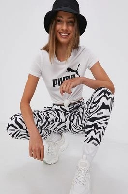 Zdjęcie produktu Puma T-shirt bawełniany 586774 kolor biały