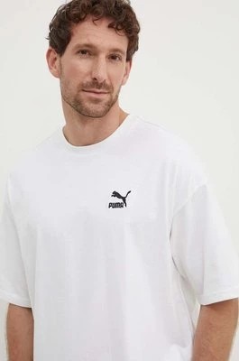 Zdjęcie produktu Puma t-shirt bawełniany BETTER CLASSICS męski kolor biały z aplikacją 679188