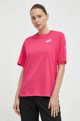 Zdjęcie produktu Puma t-shirt bawełniany damski kolor różowy 675994
