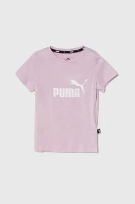 Zdjęcie produktu Puma t-shirt bawełniany dziecięcy kolor różowy