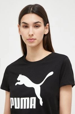 Zdjęcie produktu Puma t-shirt bawełniany kolor czarny