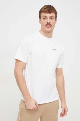 Zdjęcie produktu Puma t-shirt bawełniany męski kolor biały gładki 624772