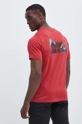 Zdjęcie produktu Puma t-shirt bawełniany PUMA X ONE PIECE męski kolor czerwony z nadrukiem 624665