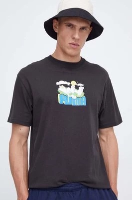 Zdjęcie produktu Puma t-shirt bawełniany PUMA X RIPNDIP kolor czarny z nadrukiem