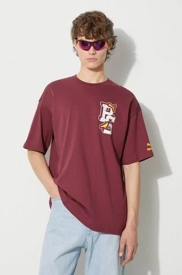 Zdjęcie produktu Puma t-shirt bawełniany PUMA X STAPLE męski kolor bordowy z nadrukiem