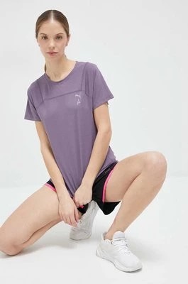 Zdjęcie produktu Puma t-shirt do biegania Seasons kolor fioletowy