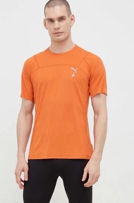 Zdjęcie produktu Puma t-shirt do biegania Seasons kolor pomarańczowy gładki