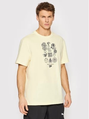 Zdjęcie produktu Puma T-Shirt Downtown Graphic 533673 Żółty Regular Fit