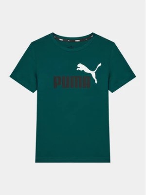 Zdjęcie produktu Puma T-Shirt Ess+ 2 Col Logo 586985 Zielony Regular Fit