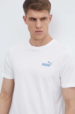 Zdjęcie produktu Puma t-shirt męski kolor biały gładki 586669