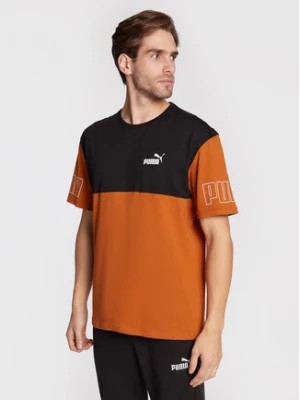 Zdjęcie produktu Puma T-Shirt Power Colorblock 671567 Pomarańczowy Relaxed Fit