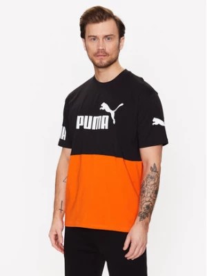 Zdjęcie produktu Puma T-Shirt Power Colourblock 673321 Pomarańczowy Relaxed Fit
