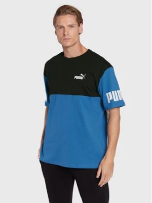 Zdjęcie produktu Puma T-Shirt Powr Colorblock 849801 Granatowy Relaxed Fit