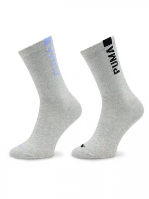 Zdjęcie produktu Puma Zestaw 2 par wysokich skarpet damskich Women Slouch Sock 2P 938005 Szary