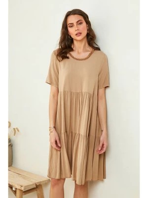 Zdjęcie produktu Pure Cotton Sukienka w kolorze beżowym rozmiar: L/XL