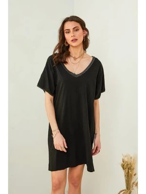 Zdjęcie produktu Pure Cotton Sukienka w kolorze czarnym rozmiar: L/XL