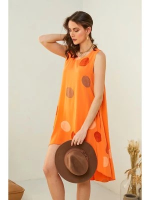 Zdjęcie produktu Pure Cotton Sukienka w kolorze pomarańczowym rozmiar: L/XL