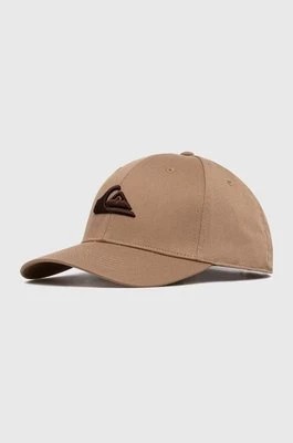 Zdjęcie produktu Quiksilver czapka z daszkiem kolor beżowy gładka