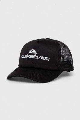 Zdjęcie produktu Quiksilver czapka z daszkiem kolor czarny wzorzysta