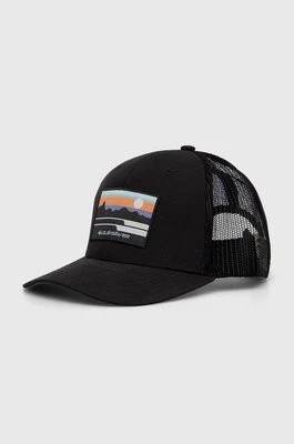 Zdjęcie produktu Quiksilver czapka z daszkiem kolor czarny z aplikacją