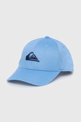 Zdjęcie produktu Quiksilver czapka z daszkiem kolor niebieski gładka