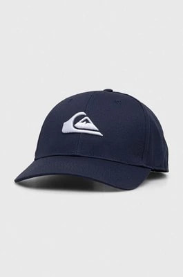 Zdjęcie produktu Quiksilver czapka z daszkiem kolor niebieski gładka