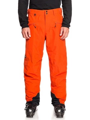 Zdjęcie produktu Quiksilver Spodnie narciarskie "Boundry" w kolorze pomarańczowym rozmiar: S