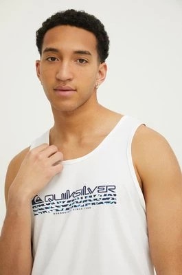 Zdjęcie produktu Quiksilver t-shirt bawełniany męski kolor biały