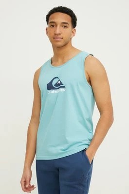 Zdjęcie produktu Quiksilver t-shirt bawełniany męski kolor niebieski