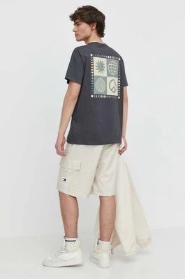 Zdjęcie produktu Quiksilver t-shirt męski kolor szary z nadrukiem