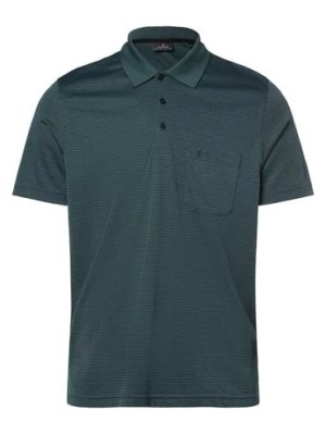 Zdjęcie produktu Ragman Męska koszulka polo Mężczyźni Bawełna niebieski|zielony w paski,