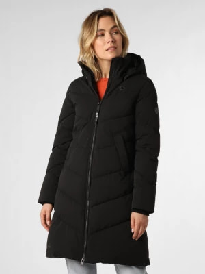Zdjęcie produktu Ragwear Damski płaszcz pikowany Kobiety czarny jednolity,