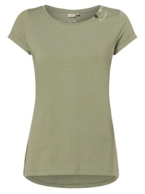 Zdjęcie produktu Ragwear Koszulka damska - Flora A Kobiety Bawełna zielony jednolity,