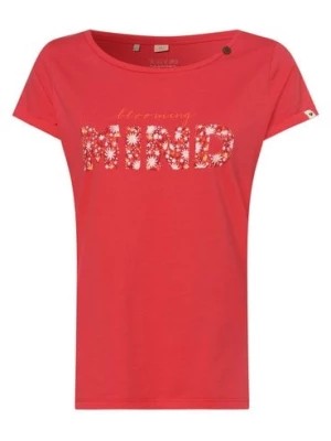 Zdjęcie produktu Ragwear T-shirt damski Kobiety Bawełna różowy|wyrazisty róż nadruk,