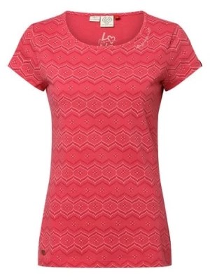 Zdjęcie produktu Ragwear T-shirt damski Kobiety Bawełna wyrazisty róż wzorzysty,