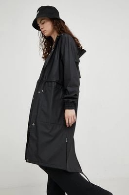 Zdjęcie produktu Rains kurtka przeciwdeszczowa 18550 String Parka damska kolor czarny przejściowa 18550.01-01.Black