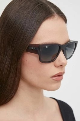 Zdjęcie produktu Ray-Ban okulary przeciwsłoneczne damskie kolor szary