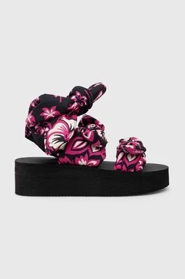 Zdjęcie produktu Red Valentino sandały damskie kolor fioletowy na platformie 2Q0S0H03JTP